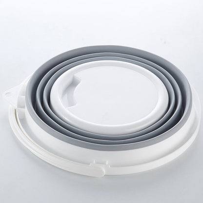 Balde retrátil de silicone 10 litros. Foto 2 do produto.