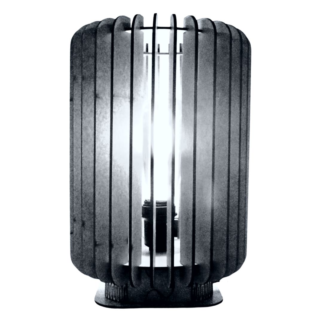 Abajur de mesa Athenas, Cor: Preto. Foto 1 do produto.
