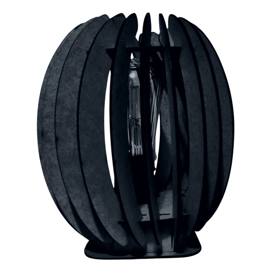 Abajur de mesa Ravena, Cor: Preto. Foto 1 do produto.