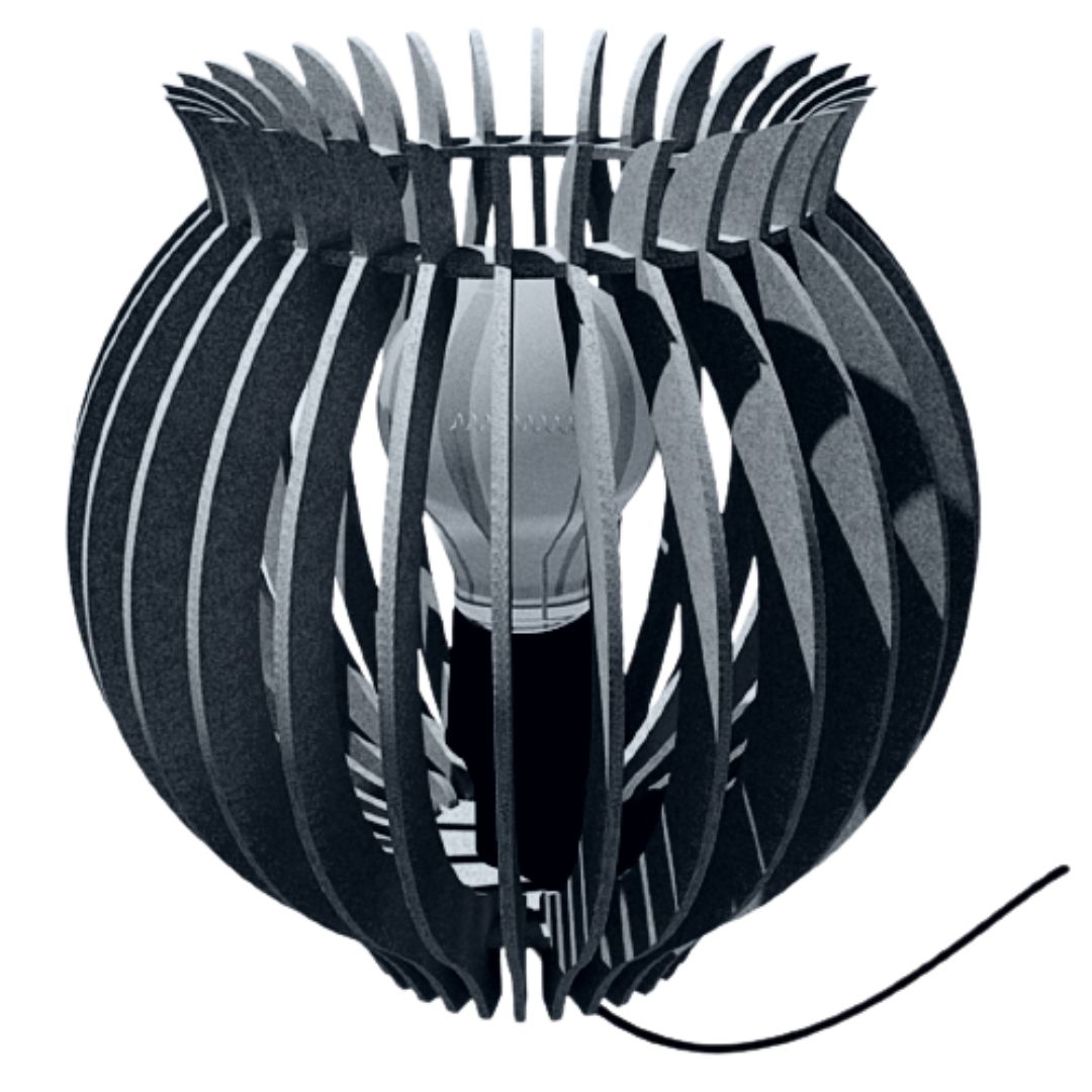 Abajur de mesa Triunfo, Cor: Preto. Foto 1 do produto.