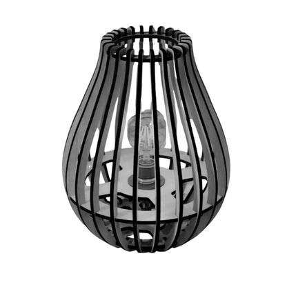 Abajur de mesa Glória, Cor: Preto. Foto 1 do produto.