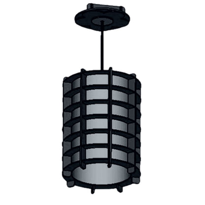 Luminária pendente Malásia em MDF, Cor: Preto. Foto 1 do produto.