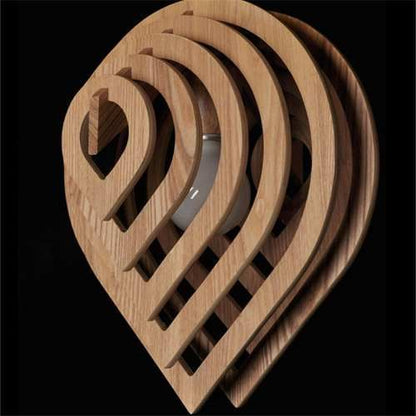 Luminária pendente Balão em MDF, referência LCD0041, Cor: Preto. Foto 1 do produto.