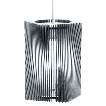 Luminária pendente Tower em MDF, Cor: Preto. Foto 1 do produto.