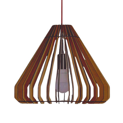 Luminária pendente Egipcia em MDF, Cor: Marrom. Foto 1 do produto.