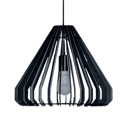 Luminária pendente Egipcia em MDF, Cor: Preto. Foto 1 do produto.
