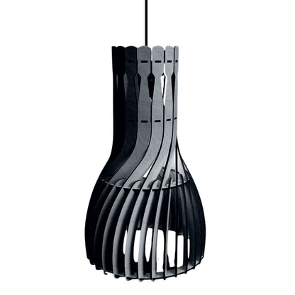 Luminária pendente Parafuso em MDF, Cor: Preto. Foto 1 do produto.