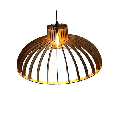 Luminária pendente em MDF, referência LCD0076, preto. Foto 4 do produto.