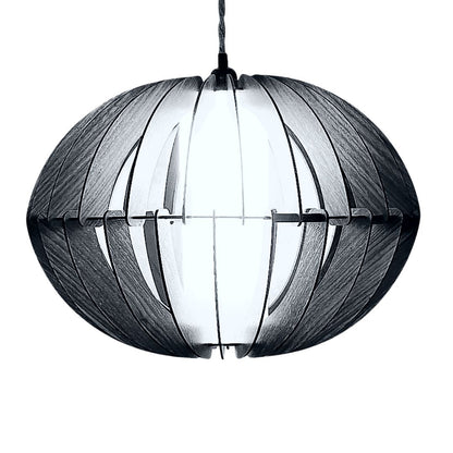 Luminária pendente Samara em MDF, Cor: Preto. Foto 1 do produto.
