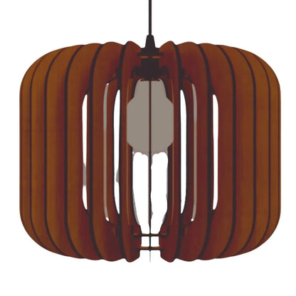 Luminária pendente Padua em MDF, Cor: Marrom. Foto 1 do produto.