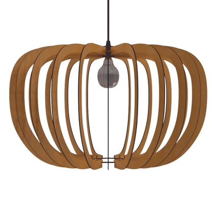 Luminária pendente Meduza em MDF, Cor: Marrom. Foto 1 do produto.