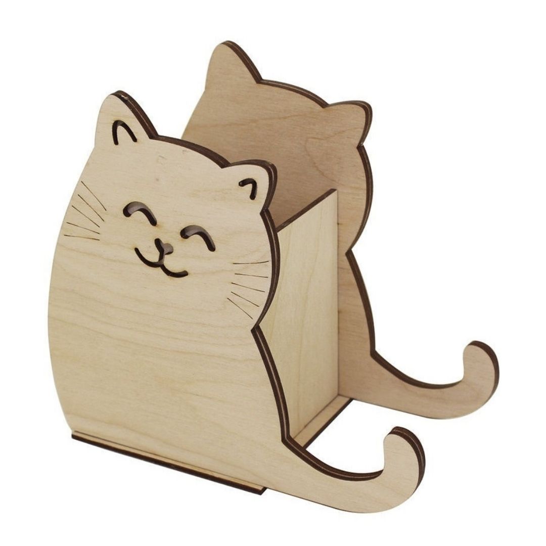 Organizador para lápis e canetas Gatinho. Foto 1 do produto.