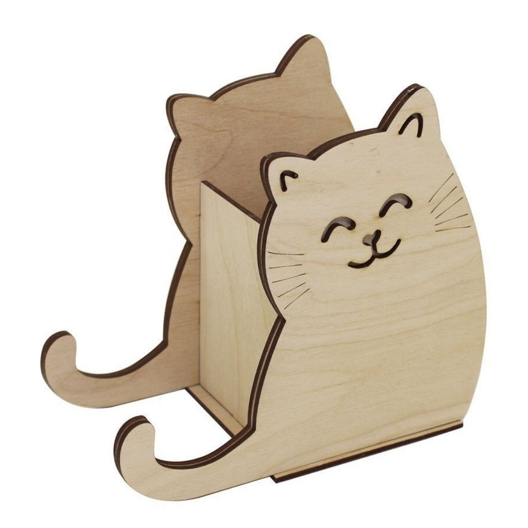 Organizador para lápis e canetas Gatinho. Foto 2 do produto.