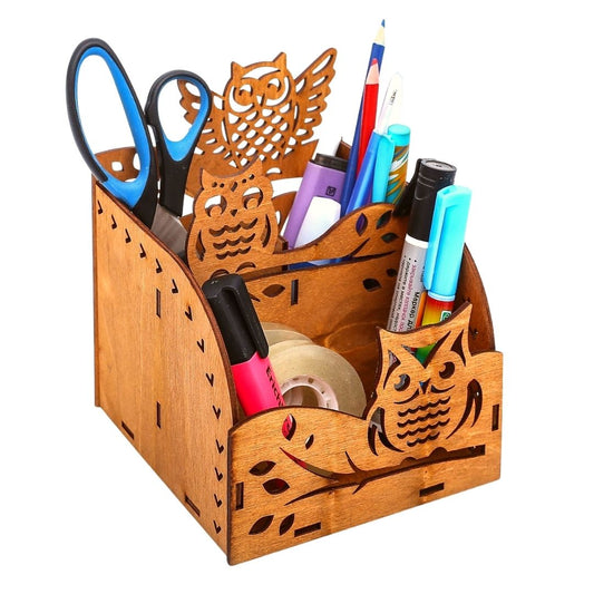 Organizador para lápis e canetas Corujas. Foto 1 do produto.