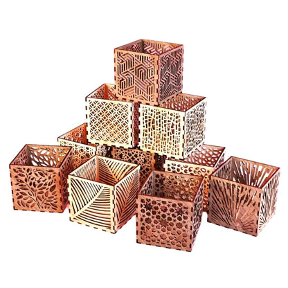Kit com 10 caixas organizadoras. Foto 1 do produto.