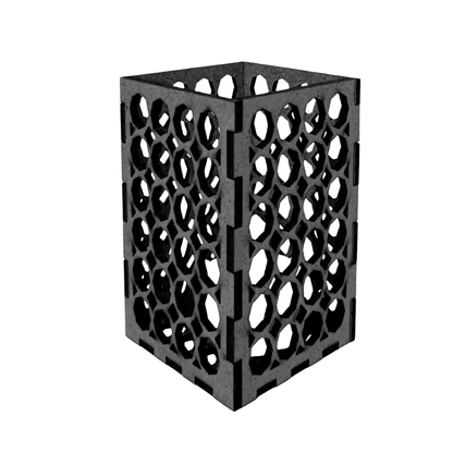 Castiçal Dama com vela eletrônica, Cor: Preto. Foto 1 do produto.