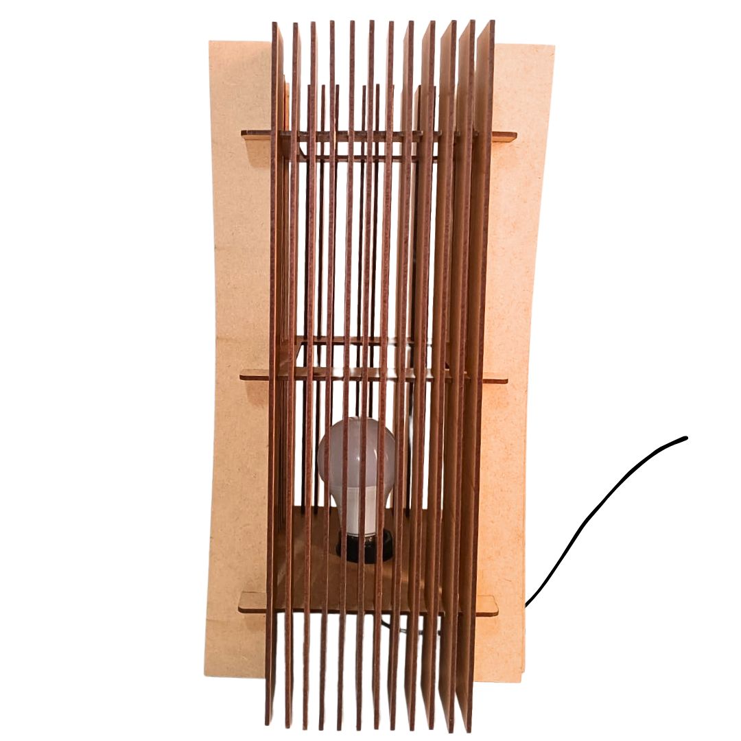 Abajur de mesa Colibri, Cor: Marrom, Tamanho: 40 × 20 cm. Foto 2 do produto.