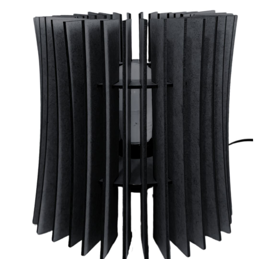 Abajur de mesa Monalisa, Cor: Preto, Tamanho: 20 × 20 cm. Foto 1 do produto.