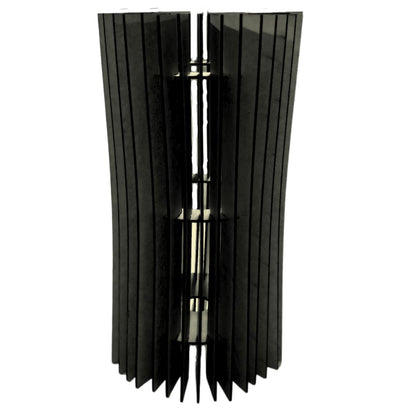 Abajur de mesa Monalisa, Cor: Preto, Tamanho: Kit com 2 - 40 × 20 cm e 20 × 20 cm. Foto 1 do produto.