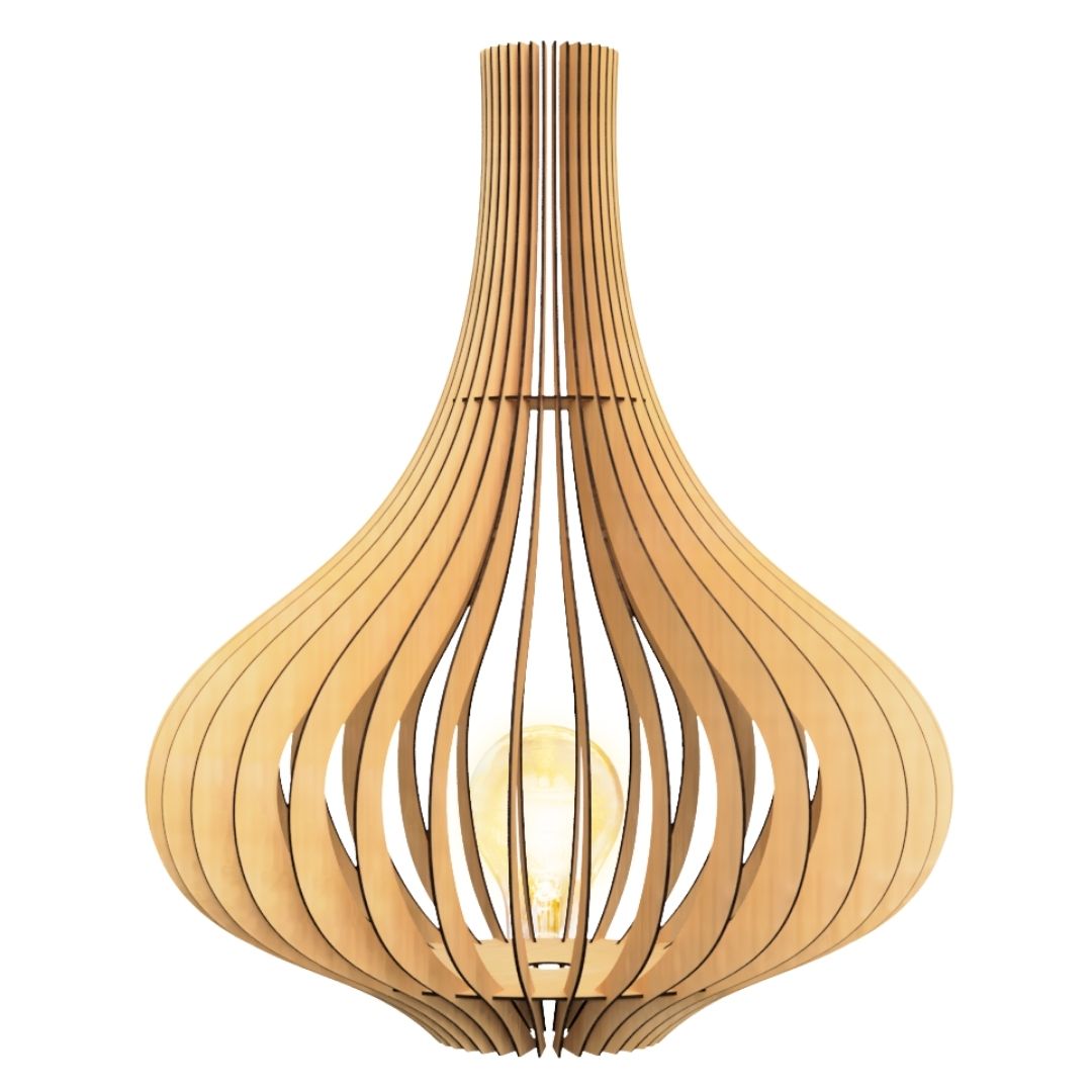 Luminária de chão Aladdin em MDF, referência CHAO0008, Tamanho: 90 × 60 cm. Foto 2 do produto.
