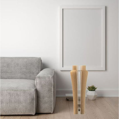 Luminária de chão Azaléia em MDF, Cor: Preto. Foto 3 do produto.