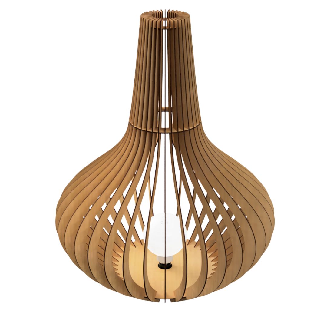 Luminária de chão Boituva em MDF, Tamanho: 70 × 60 cm. Foto 1 do produto.
