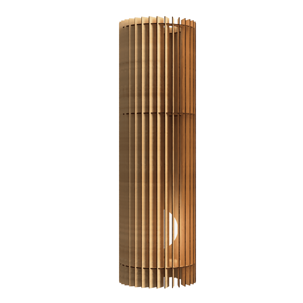 Abajur de chão Torre, Cor: Preto, Tamanho: Kit com 2 - 60 × 20 cm e 70 × 20 cm. Foto 1 do produto.