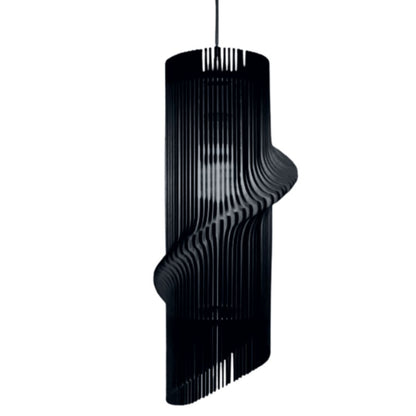 Luminária pendente Maia em MDF, Cor: Preto. Foto 1 do produto.