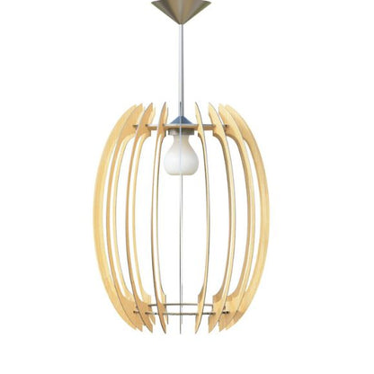 Luminária pendente Grega em MDF, Cor: MDF cru. Foto 1 do produto.