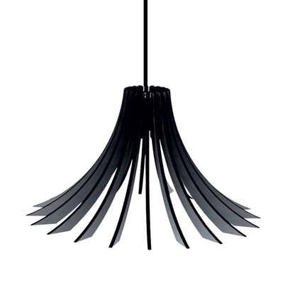Luminária pendente Dalia em MDF, Cor: Preto. Foto 1 do produto.