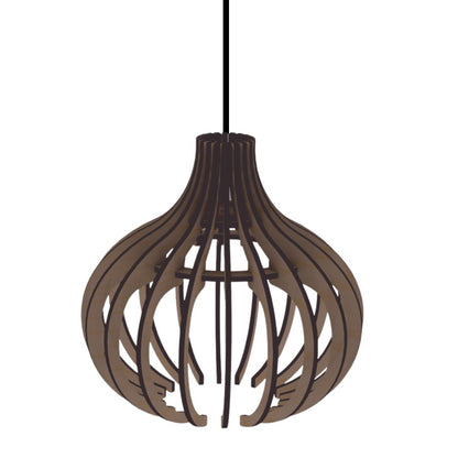 Luminária pendente Diana em MDF, Cor: MDF cru. Foto 2 do produto.