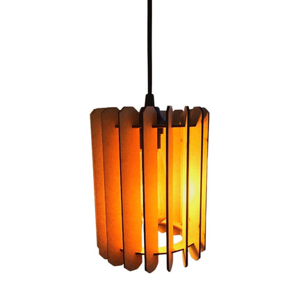 Luminária pendente Quito em MDF, Cor: MDF cru. Foto 1 do produto.