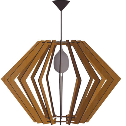 Luminária pendente Pegasus em MDF, Cor: Marrom. Foto 1 do produto.