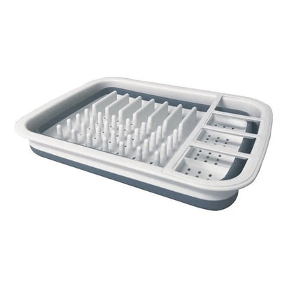 Escorredor de louça retrátil de silicone. Foto 2 do produto.