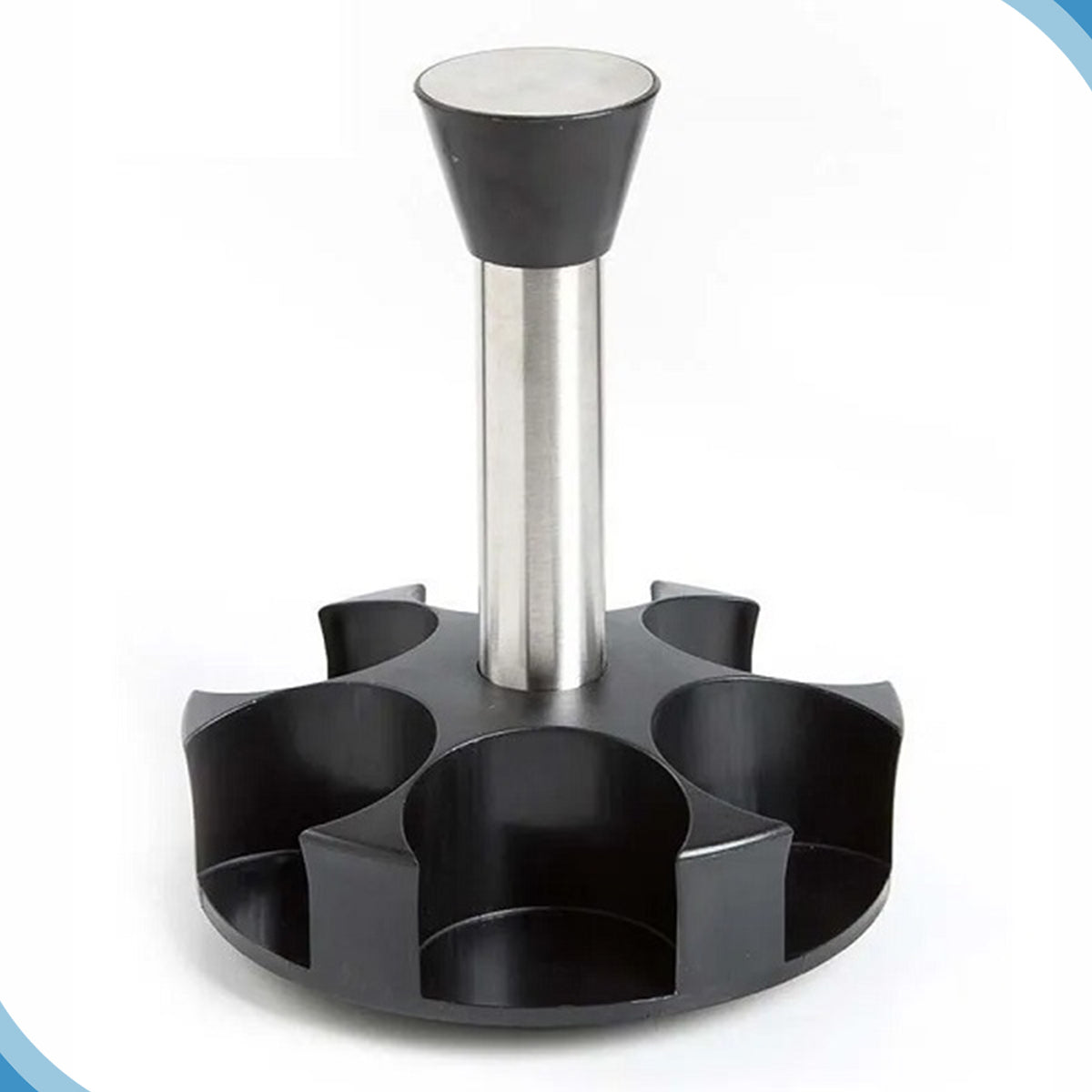 Porta-temperos giratório com 6 peças. Foto 5 do produto.