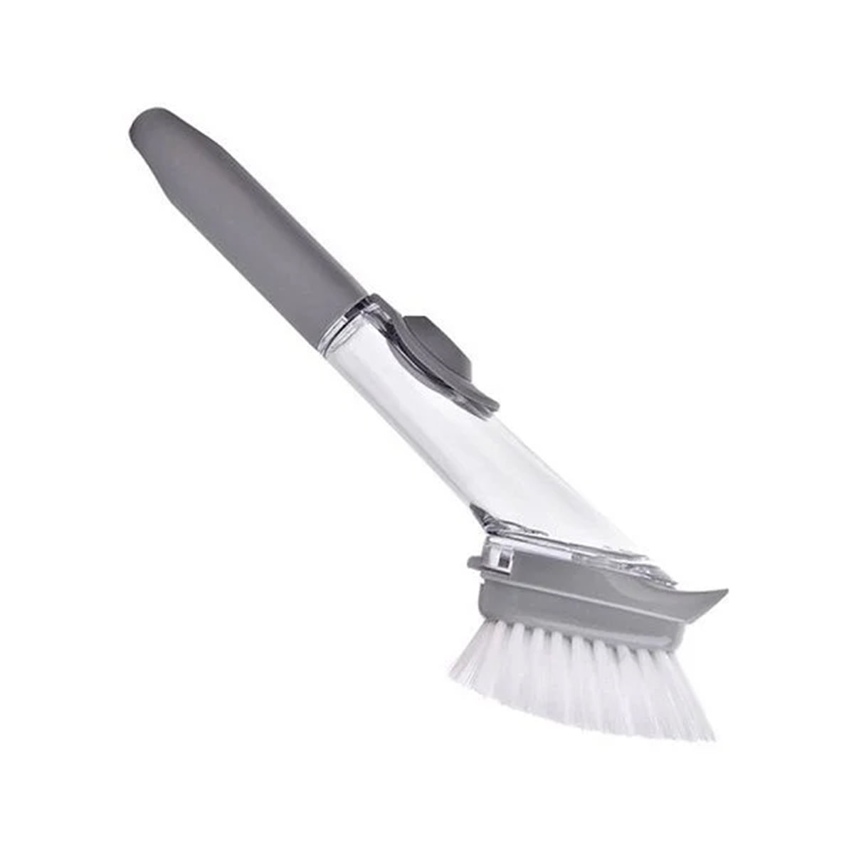 Escova para louça com dispenser de detergente 2 em 1. Foto 4 do produto.