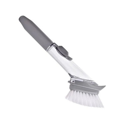 Escova para louça com dispenser de detergente 2 em 1. Foto 4 do produto.