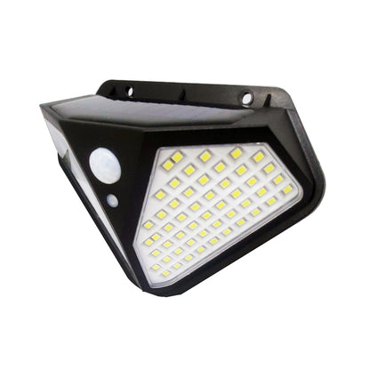 Luminária solar de parede com sensor e 102 LEDs. Foto 5 do produto.