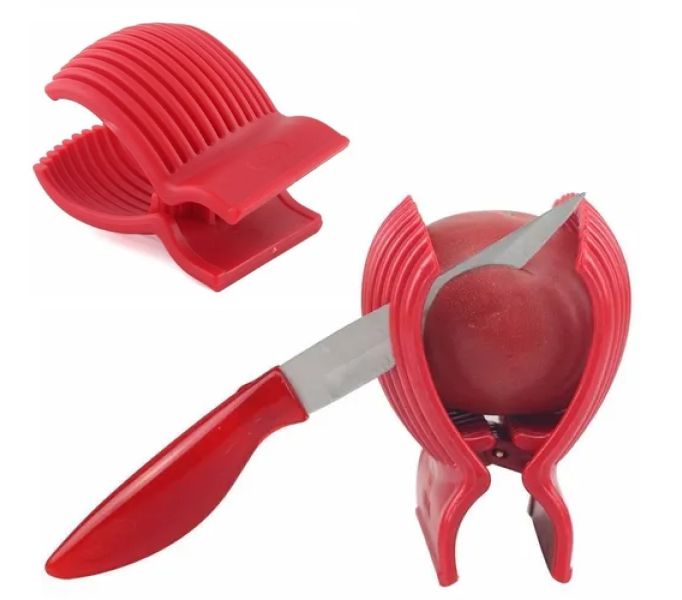 Suporte para fatiar legumes. Foto 4 do produto.