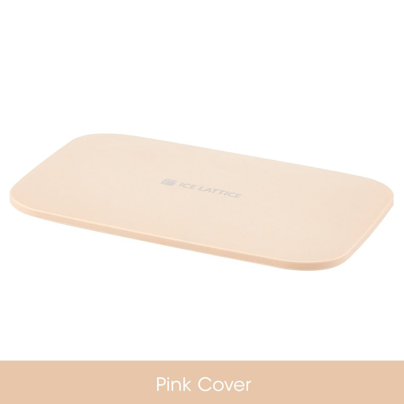Forma de gelo de silicone com tampa e caixa de armazenamento, rosa. Foto 3 do produto.