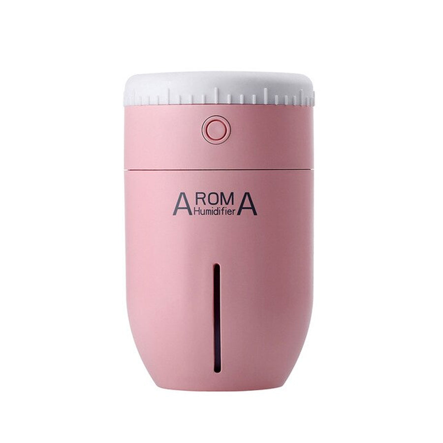 Umidificador e difusor portátil USB Lens, Cor: Rosa. Foto 1 do produto.