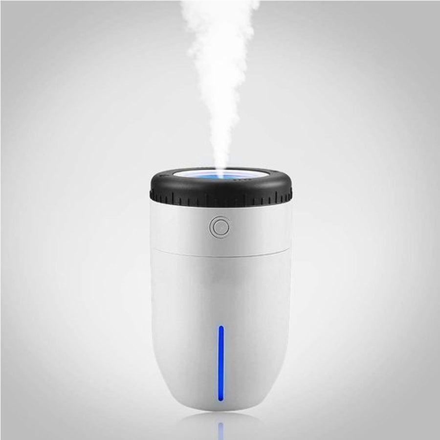Umidificador e difusor portátil USB Lens, Cor: Branco. Foto 2 do produto.