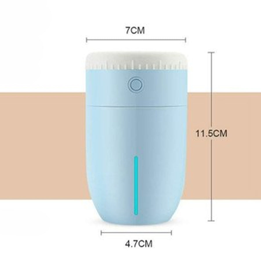 Umidificador e difusor portátil USB Lens, Cor: Azul. Foto 2 do produto.