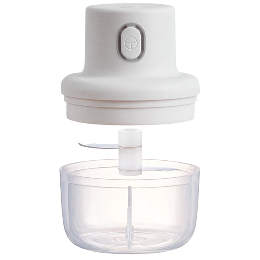 Mini triturador de alimentos sem fio USB 250 ml, Cor: Branco. Foto 1 do produto.