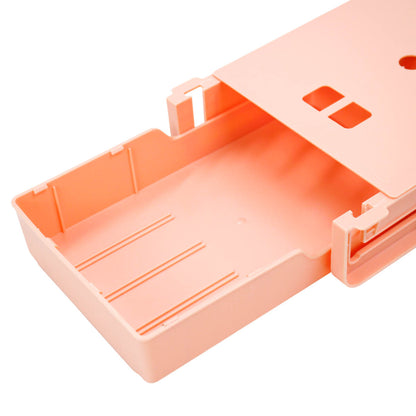 Gaveta adesiva com divisórias para mesa de escritório, rosa. Foto 3 do produto.