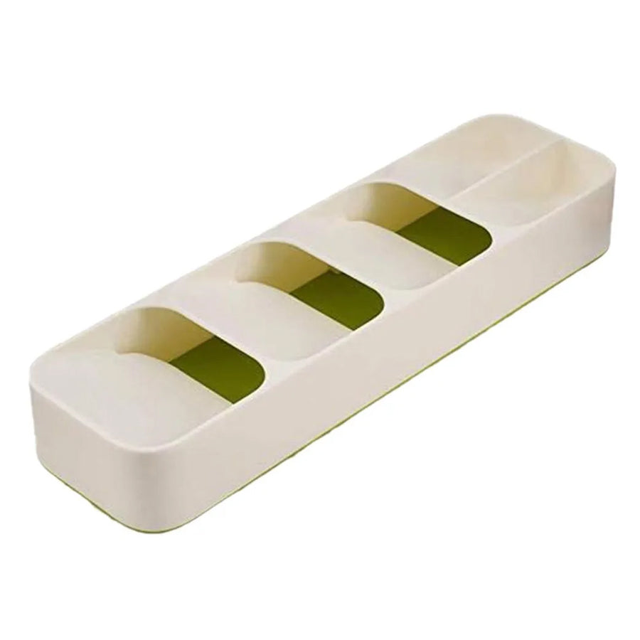 Organizador de gaveta para talheres, Cor: Branco. Foto 2 do produto.