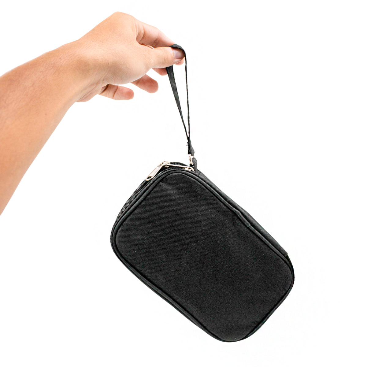 Bolsa organizadora para cabos e acessórios eletrônicos, Cor: Preto. Foto 2 do produto.