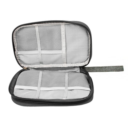 Bolsa organizadora para cabos e acessórios eletrônicos, Cor: Preto. Foto 3 do produto.