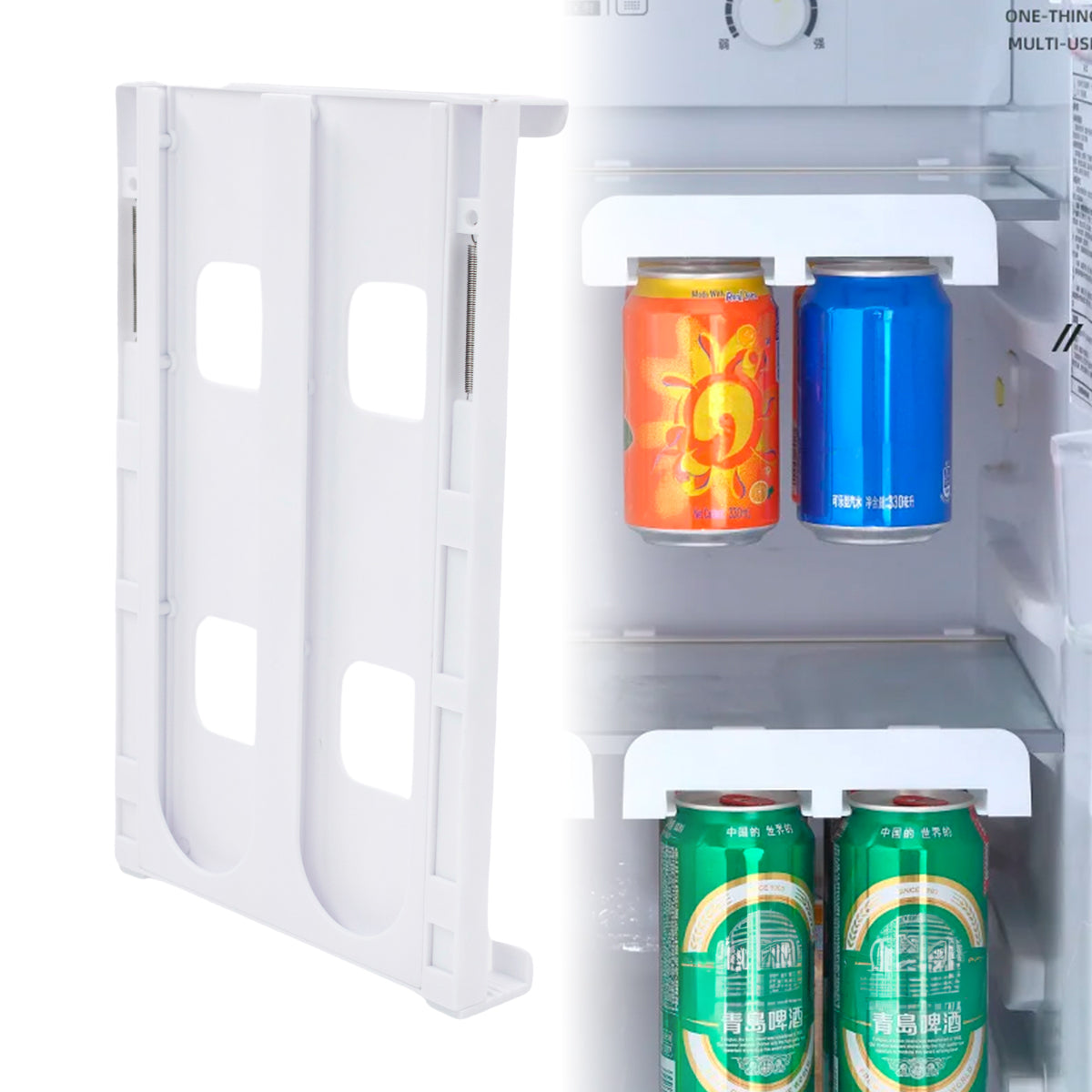 Porta-latas para pendurar na prateleira da geladeira. Foto 3 do produto.