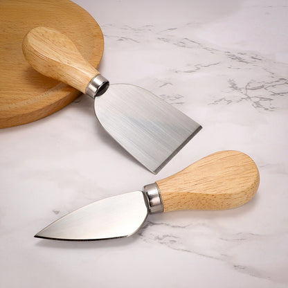Jogo de utensílios para queijo em inox com 4 peças. Foto 3 do produto.
